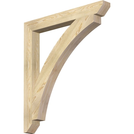 Ekena Millwork Thorton Slat Rough Sawn Bracket, Douglas Fir, 4"W x 36"D x 40"H BKT04X36X40THR06RDF